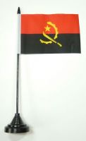 Fahne / Tischflagge Angola 11 x 16 cm Flaggen