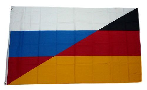Fahne / Flagge Deutschland / Russland 90 x 150 cm