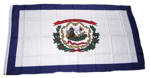 Flagge Fahne USA West Virginia Hissflagge 90 x 150 cm 