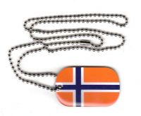 Dog Tag Fahne Norwegen