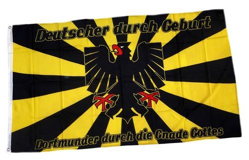 Fahne / Flagge Dortmunder durch die Gnade Gottes 90 x 150 cm