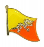 Flaggen Pin Fahne Bhutan Pins NEU Anstecknadel Flagge