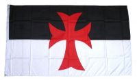 Fahne / Flagge Kreuz Templer 90 x 150 cm