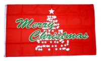 Fahne / Flagge Merry Christmas Weihnachtsbaum 90 x 150 cm