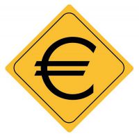 Aufkleber Sticker Achtung € Euro Autoaufkleber