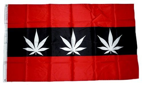Fahne / Flagge Amsterdam Marijuana 90 x 150 cm