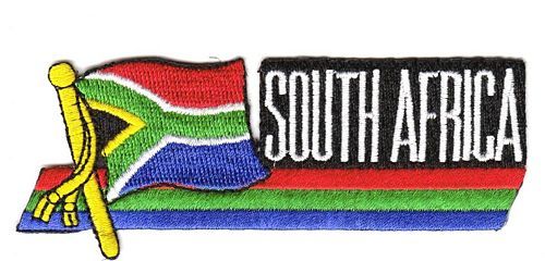 Fahnen Sidekick Aufnäher Südafrika