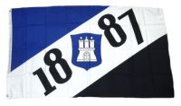 Fahne / Flagge Hamburg 1887 90 x 150 cm