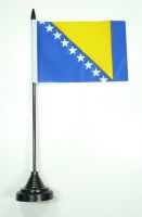Fahne / Tischflagge Bosnien Herzegowina NEU 11 x 16 cm