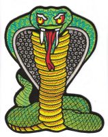 Aufnäher Patch Schlange Kobra