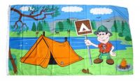 Fahne / Flagge Camping 90 x 150 cm