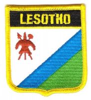 Wappen Aufnäher Fahne Lesotho