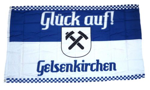 Fahnen Flagge Gelsenkirchen Meine Heimat Meine Liebe Fan 90 x 150 cm 