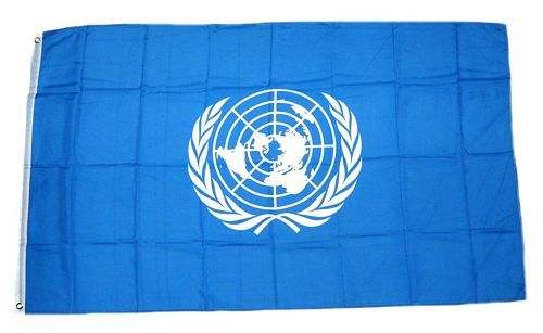 Flagge Fahne Uno Vereinte Nationen Hissflagge 60 x 90 cm 
