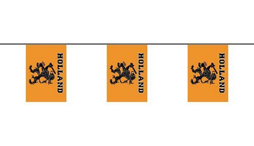 Fahnenkette Holland Oranje 6 m, Flaggenketten