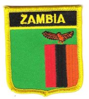 Wappen Aufnäher Fahne Sambia