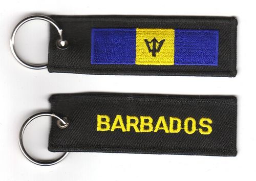 Fahnen Schlüsselanhänger Barbados