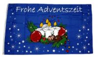 Fahne / Flagge Frohe Adventszeit 60 x 90 cm