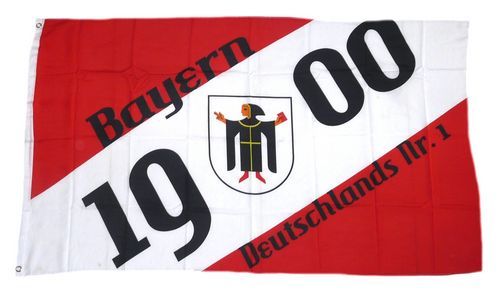 Fahne / Flagge Bayern 1900 Fan 90 x 150 cm