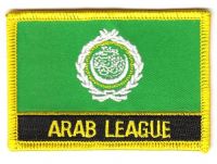 Fahnen Aufnäher Arabische Liga Schrift