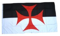 Fahne / Flagge Kreuzritter Templer Kreuz 150 x 250 cm