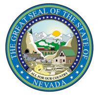 Fahnen Aufkleber Sticker Siegel USA - Nevada
