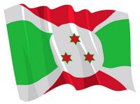 Fahnen Aufkleber Sticker Burundi wehend