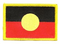 Fahnen Aufnäher Australien - Aborigines