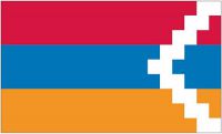 Flagge / Fahne Republik Bergkarabach Hissflagge 90 x 150 cm