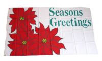 Fahne / Flagge Seasons Greetings 90 x 150 cm