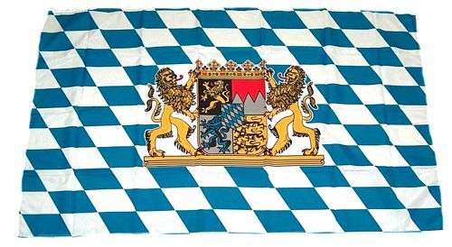 Fahne Freistaat Bayern Raute 30 x 45 cm Flagge 