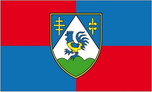 Fahne / Flagge Kroatien - Koprivnica Krizevci 90 x 150 cm