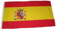 Flagge / Fahne Spanien Wappen Hissflagge 90 x 150 cm