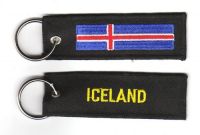 Fahnen Schlüsselanhänger Island