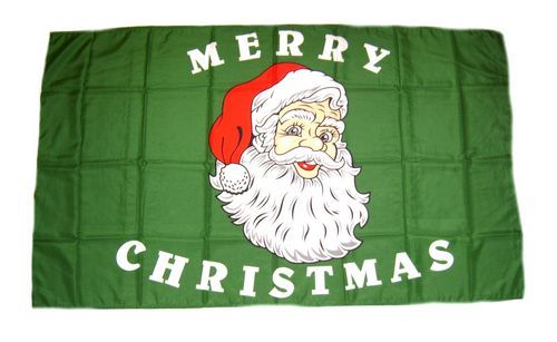 Flagge Merry Christmas grün 30 x 45 cm Fahne 