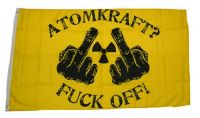 Fahne / Flagge Atomkraft? Fuck off! 90 x 150 cm