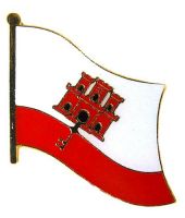 Flaggen Pin Gibraltar NEU Fahne Flagge Anstecknadel