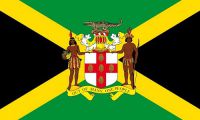 Flagge / Fahne Jamaika Wappen Hissflagge 90 x 150 cm Fahnen