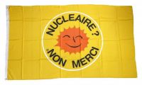 Fahne / Flagge Nucleaire - Non Merci 90 x 150 cm
