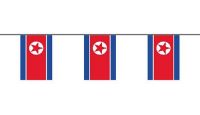 Flaggenkette Nordkorea 6 m