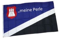 Fahne / Flagge Hamburg Meine Perle 90 x 150 cm
