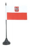 Fahne / Tischflagge Polen Adler NEU 11 x 16 cm Fahne