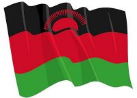 Fahnen Aufkleber Sticker Malawi wehend