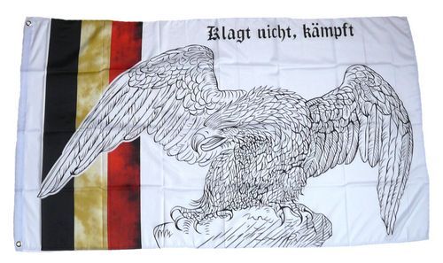 Fahne / Flagge Klagt nicht kämpft Adler 90 x 150 cm