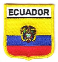 Wappen Aufnäher Fahne Ecuador