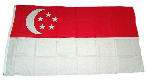 Fahne Singapur Hissflagge 60 x 90 cm Flagge 