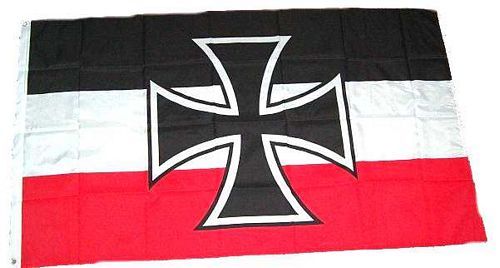 Flagge Fahne Gösch Eisernes Kreuz Hissflagge 150 x 250 cm 