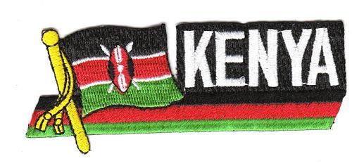 Fahnen Sidekick Aufnäher Kenia