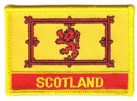 Fahnen Aufnäher Schottland Royal Schrift