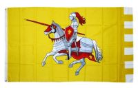 Fahne / Flagge Ritter mit Pferd gelb 90 x 150 cm